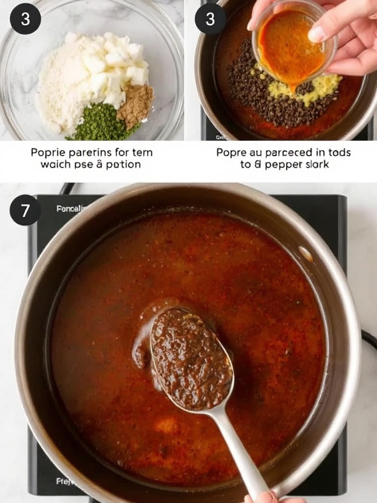 sauce au poivre preparation
