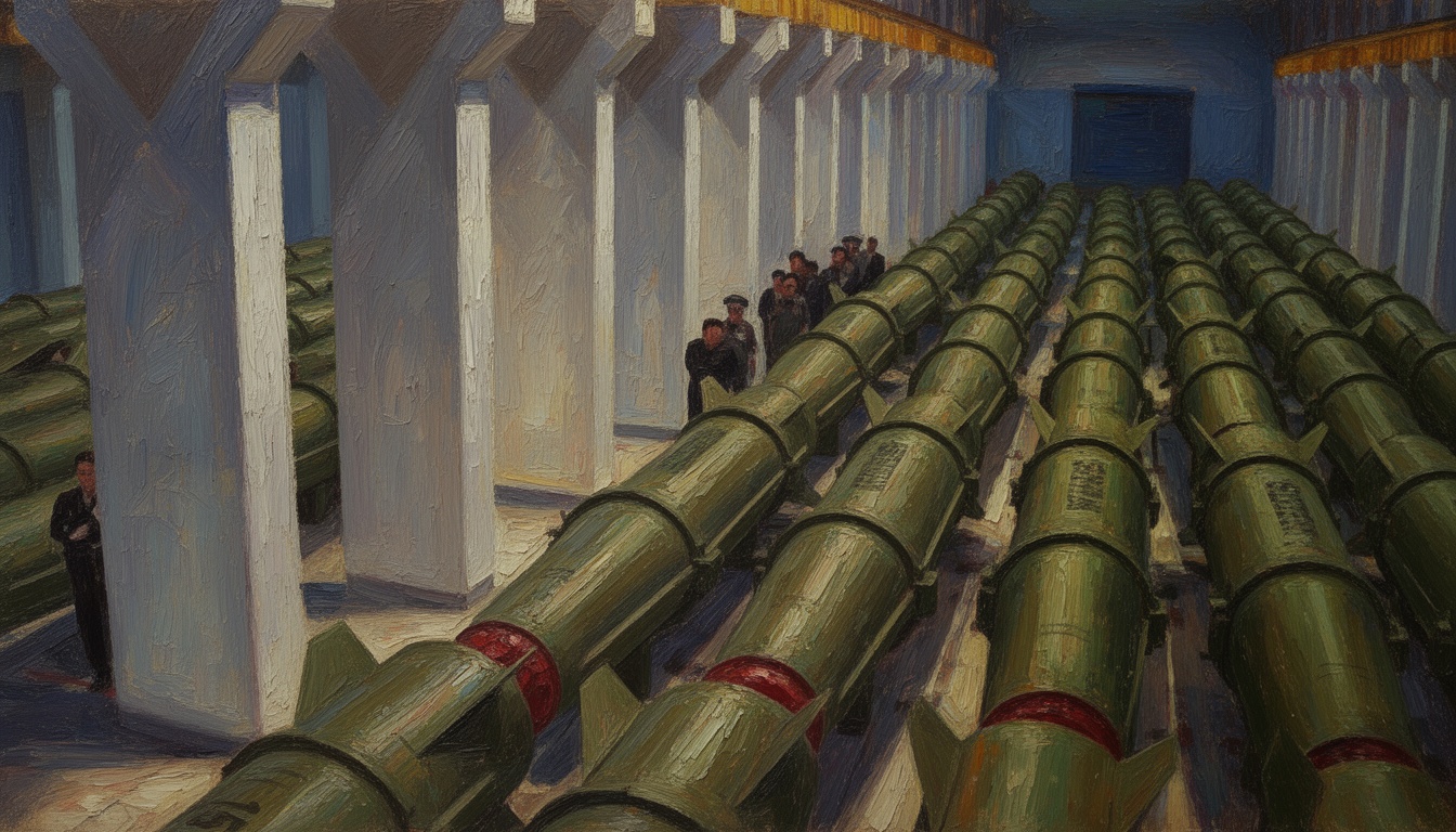 North Korea's Kim Jong Un Inspects Munitions at Weapons Factory
