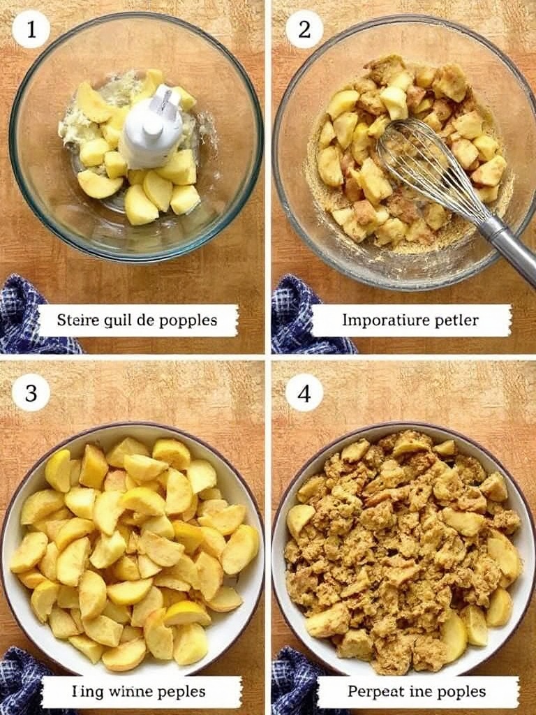 crumble aux pommes preparation