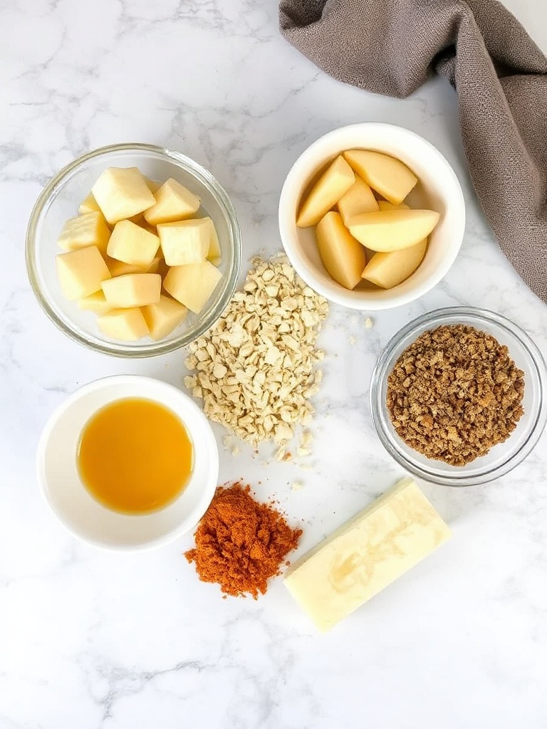 crumble aux pommes ingredients