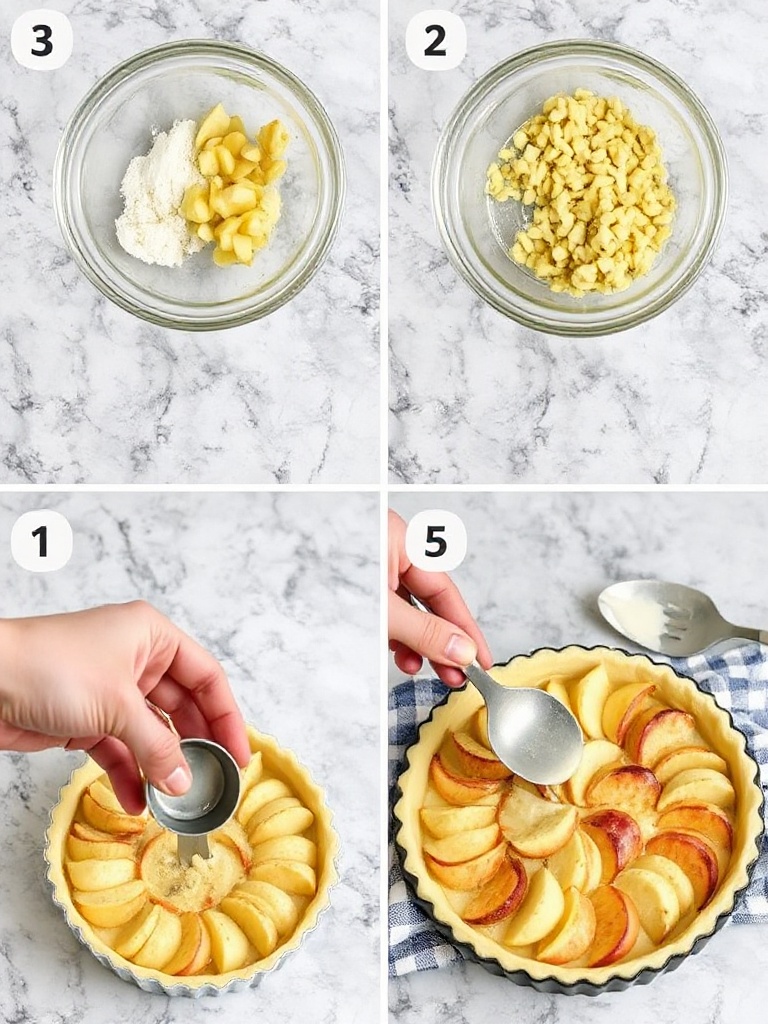 clafoutis aux pommes preparation