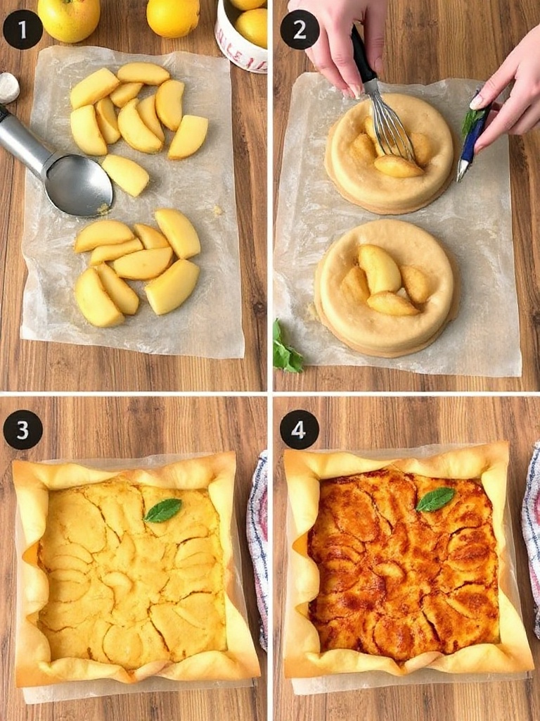 clafoutis aux pommes preparation