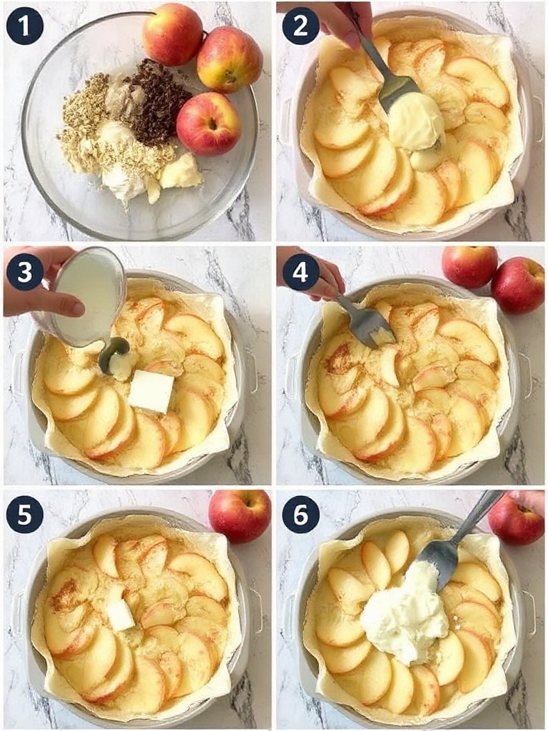 clafoutis aux pommes preparation