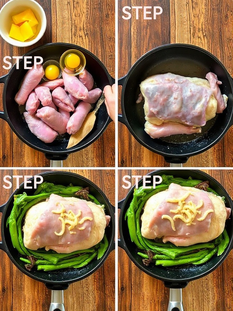 poulet au four preparation