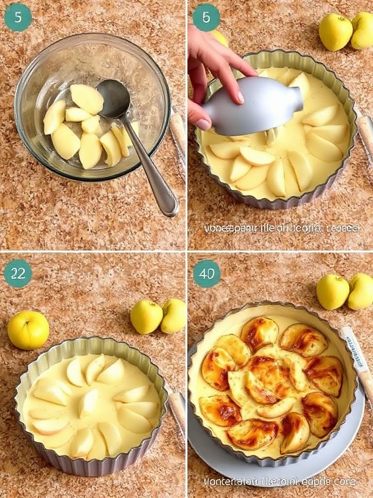 clafoutis aux pommes preparation