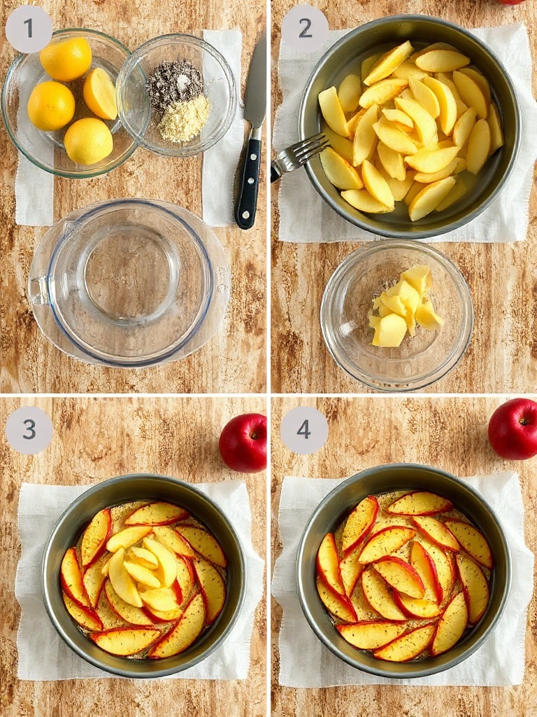 clafoutis aux pommes preparation