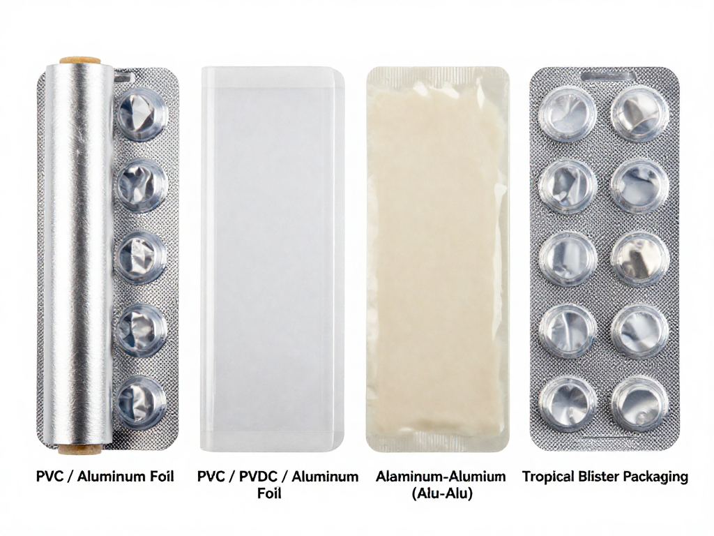 news-1-1 PVC / Aluminum Foil,PVC / PVDC / Aluminum Foil,Aluminum-Aluminum (Alu-Alu),Tropical Blister Packaging四种材料展示图