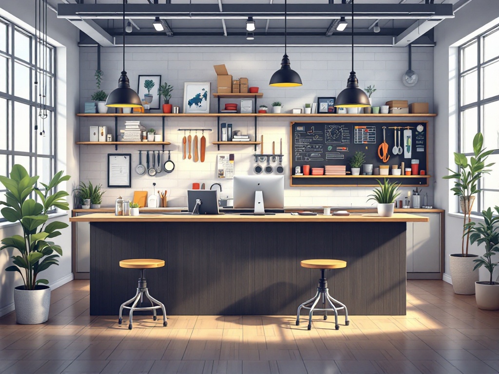 Workspace im Café Lichtblick – Steckdosen, WLAN und ruhige Arbeitsbereiche für Freelancer und MacBook-Nutzer
