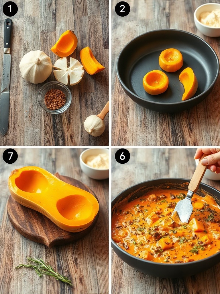 recette butternut preparation