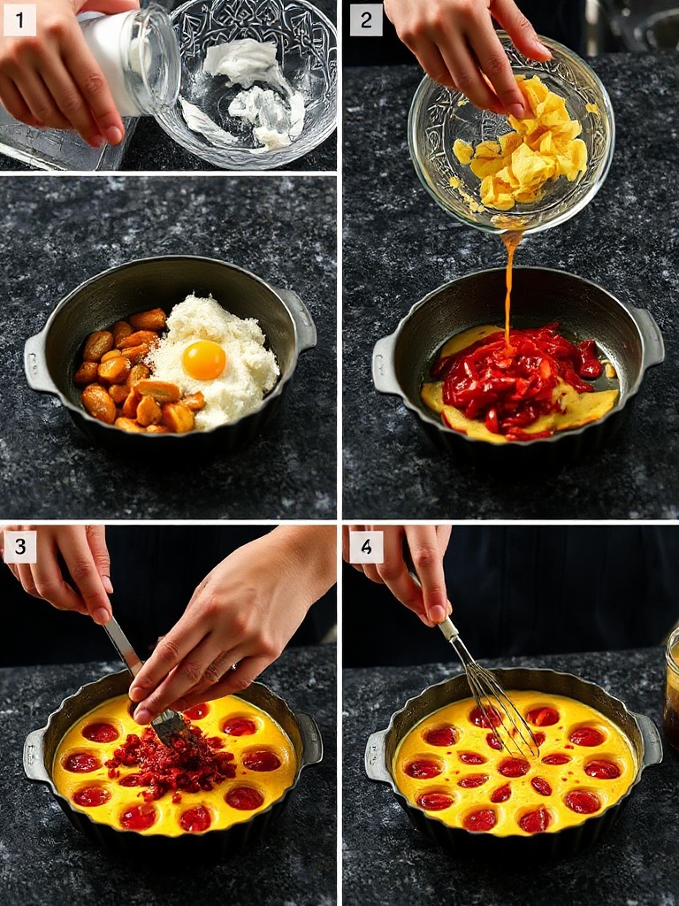 clafoutis abricot preparation