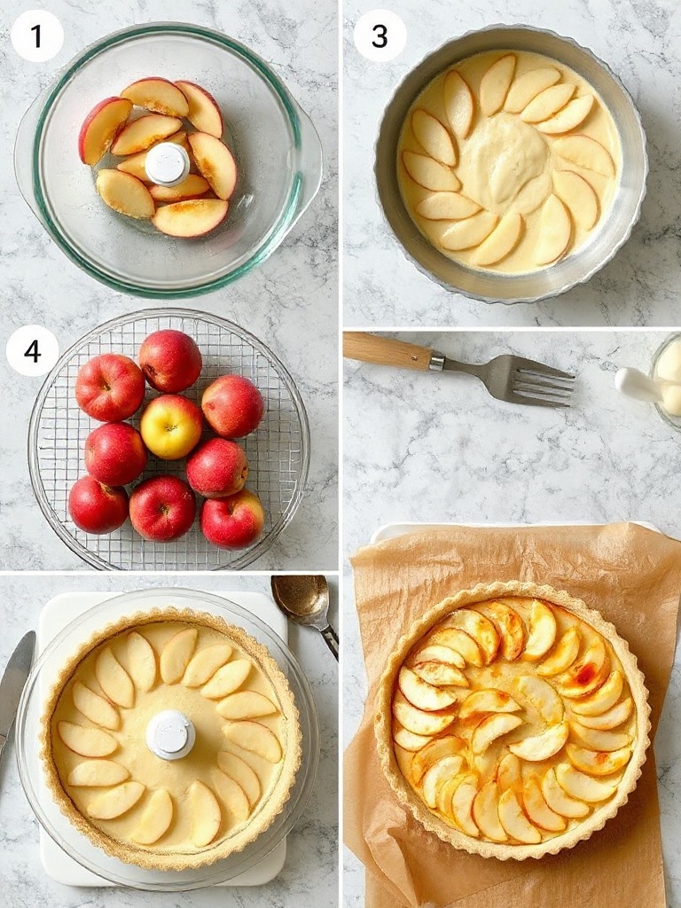 recette tarte aux pommes preparation