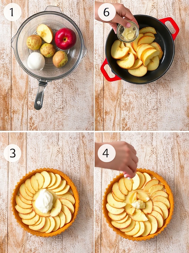 recette tarte aux pommes preparation