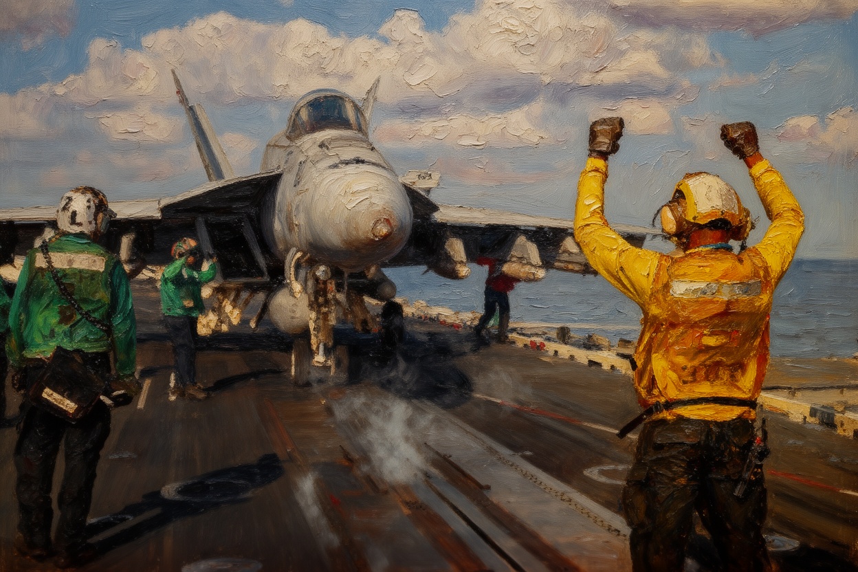 F/A-18 Super Hornet Strikes Oil Tanker in Gulf of Oman