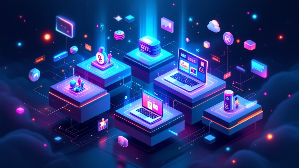 AI tools for small business multi-channel customer engagement, featuring chatbot and analytics icons