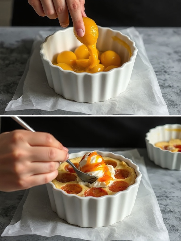 clafoutis abricot preparation