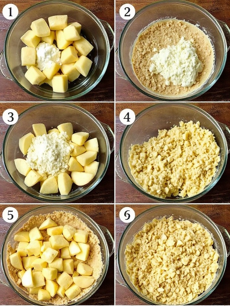crumble au pomme preparation