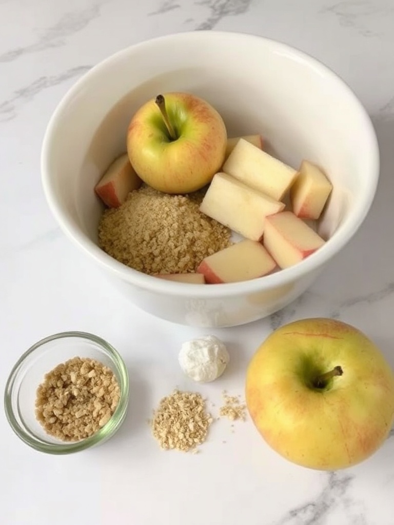crumble au pomme ingredients