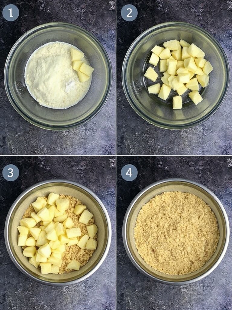 crumble au pomme preparation