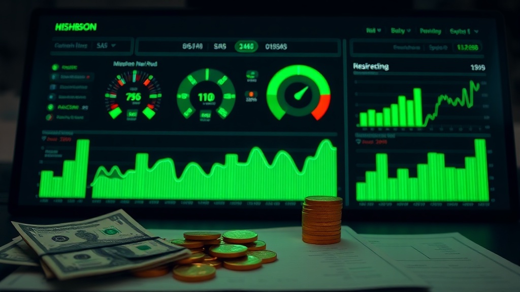 Financial illustration for How AI Optimizes SaaS Financial Metrics in 2026