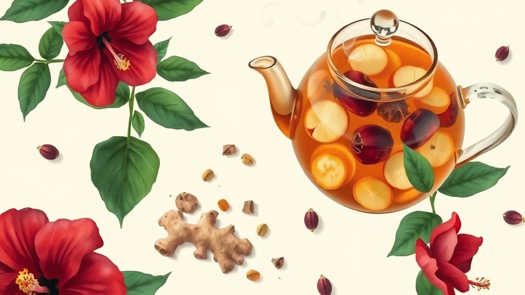 Chá de Hibisco e Gengibre: Receita Anti-inflamatória