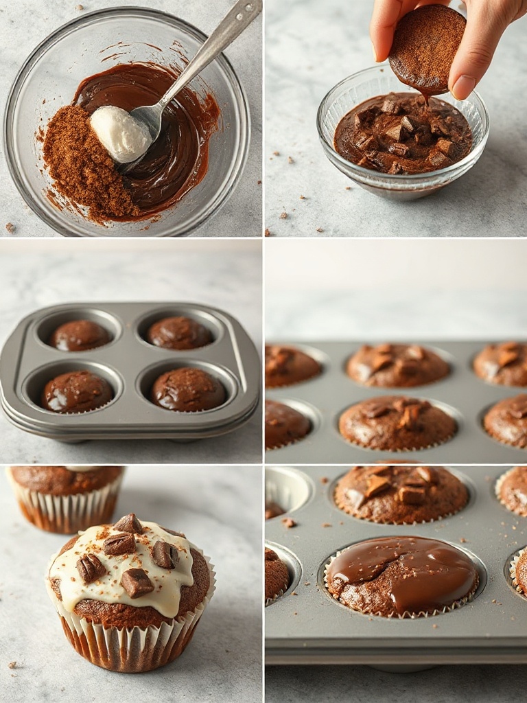 muffin chocolat preparation
