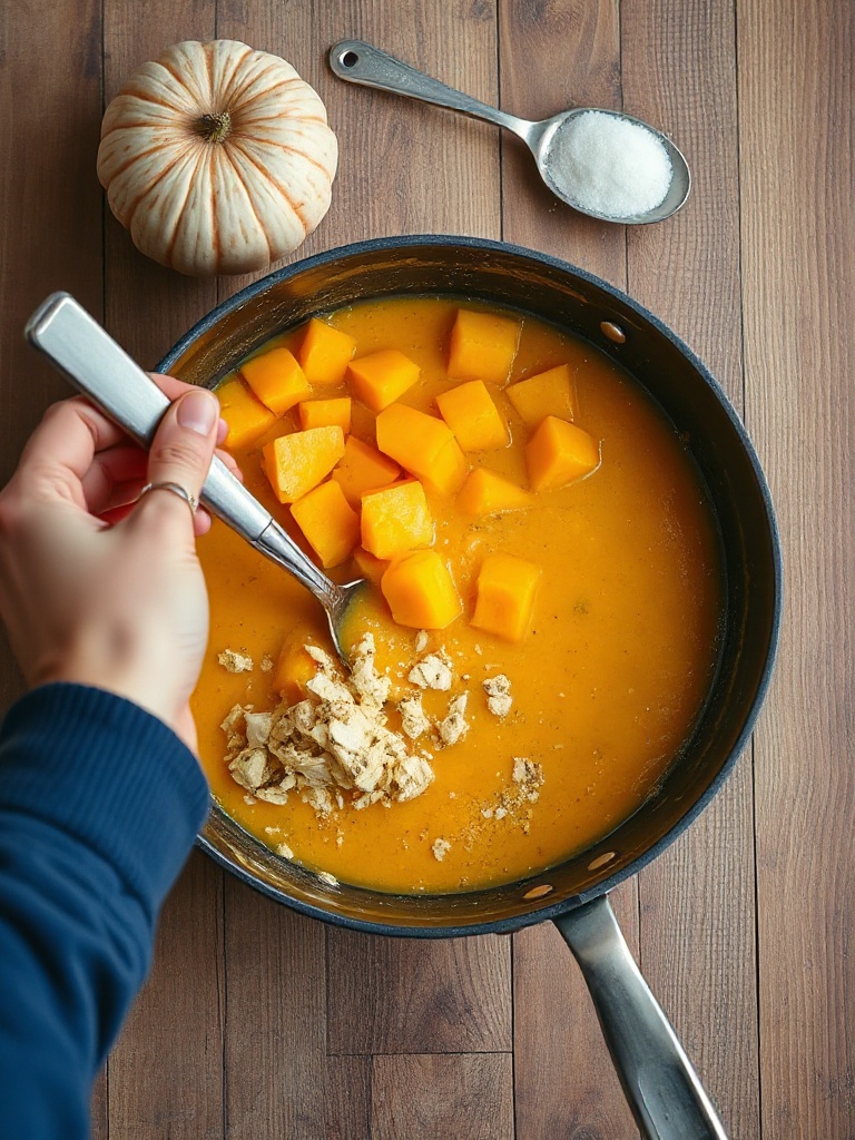 soupe butternut preparation