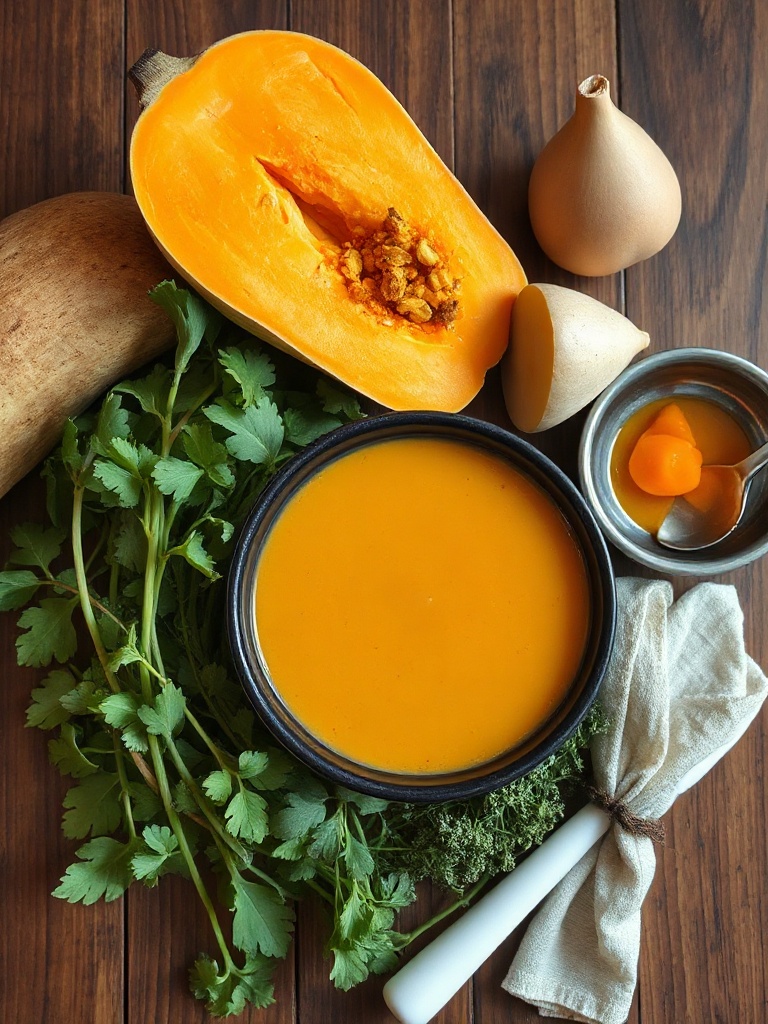soupe butternut ingredients