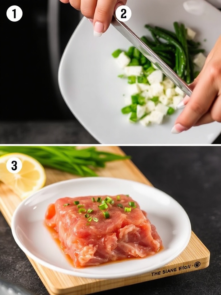 tartare de saumon preparation