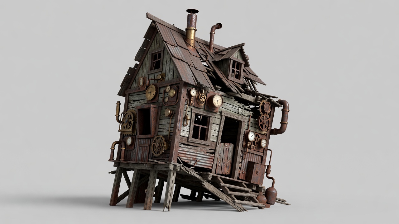 Ruined Steampunk Shack