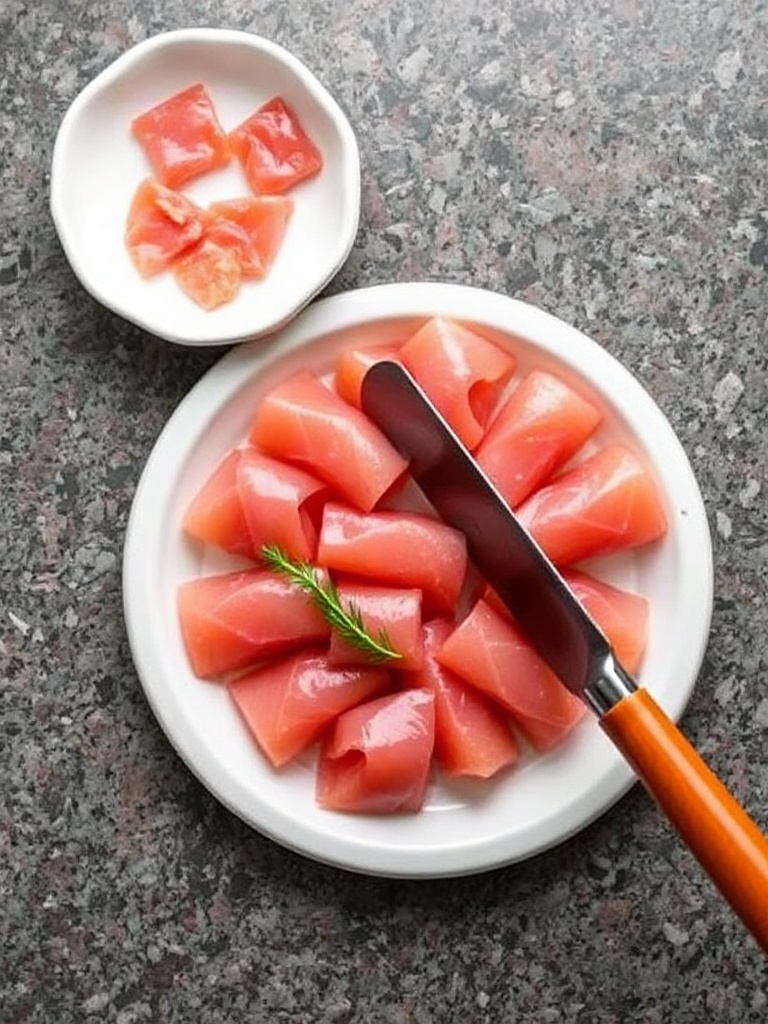 tartare de saumon preparation