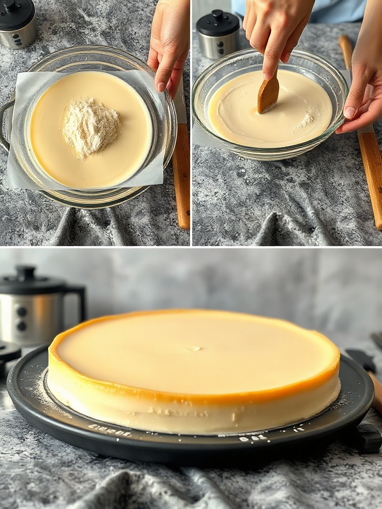 recette flan patissier preparation