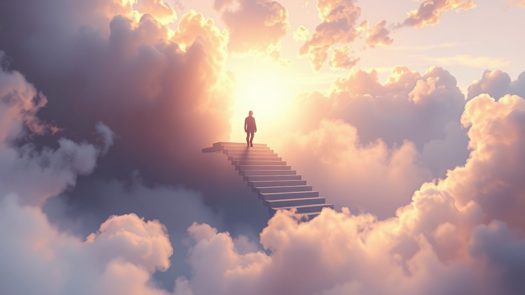 Sonhar com Escada Infinita: Mensagem Espiritual