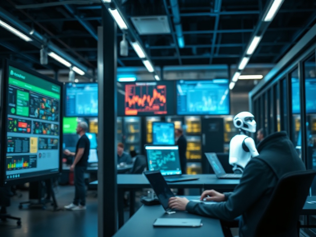 Illustration of AI knowledge management boosting real-world ROI and business efficiency