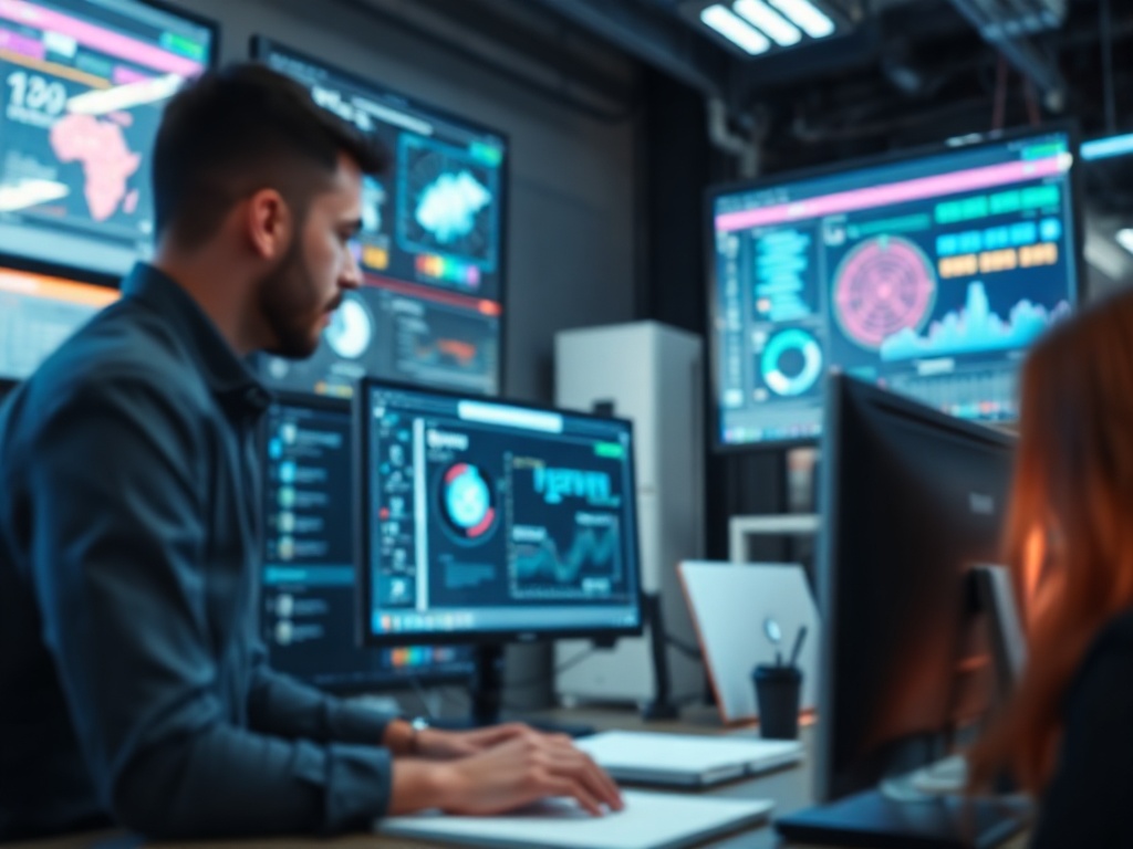AI-powered threat detection illustration for small business cybersecurity in 2026 using AI tools