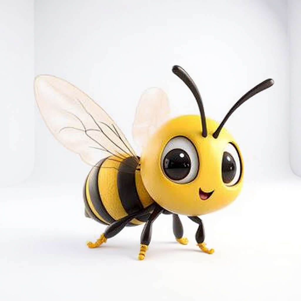 toy bee — free 3D model