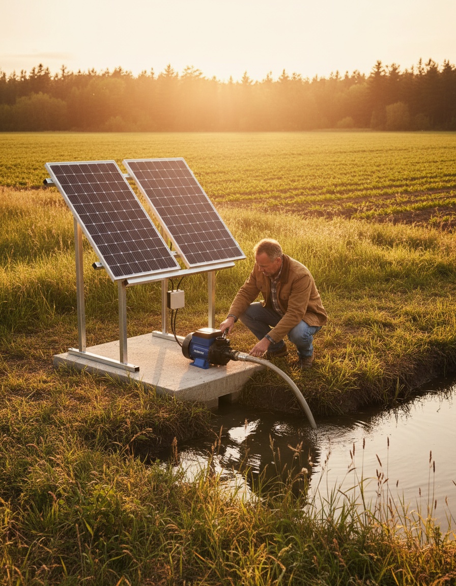 Avance en energías renovables: kit de bomba solar de superficie de 280W para irrigación autónoma