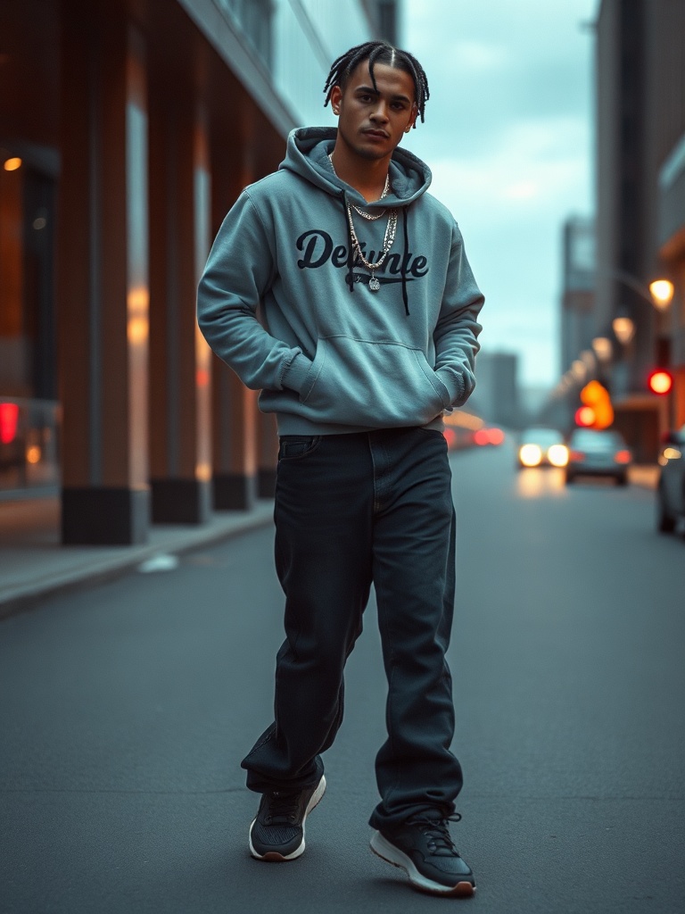 Washed Black Baggy Jeans
