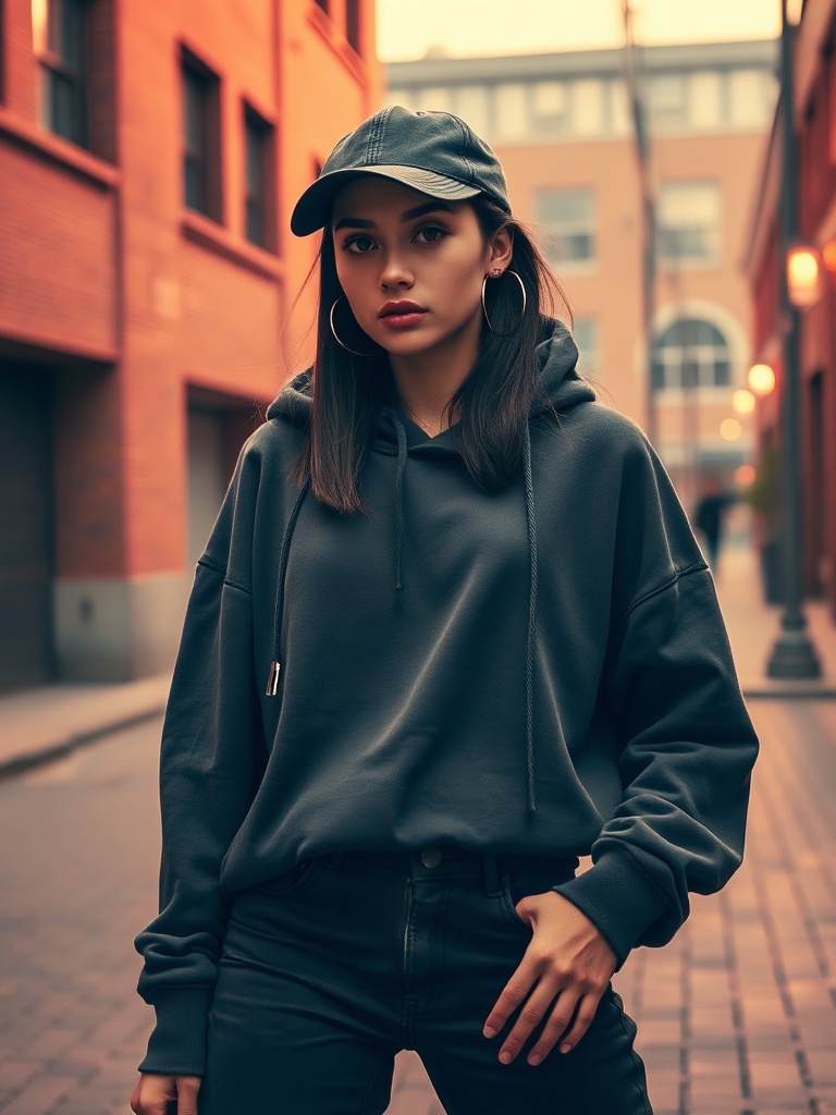 Hoodie + Black Denim