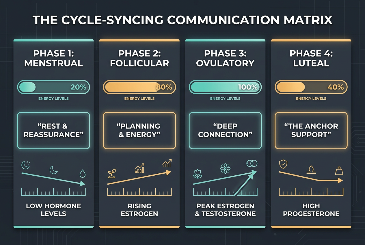 Understanding her hormonal cycle allows you to send the right text at the right time, moving from generic messages to strategic, high-value support.