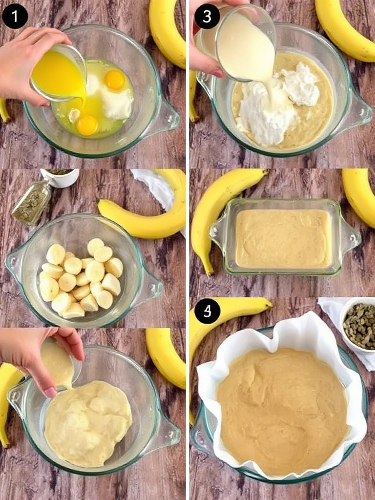 banana bread recette preparation