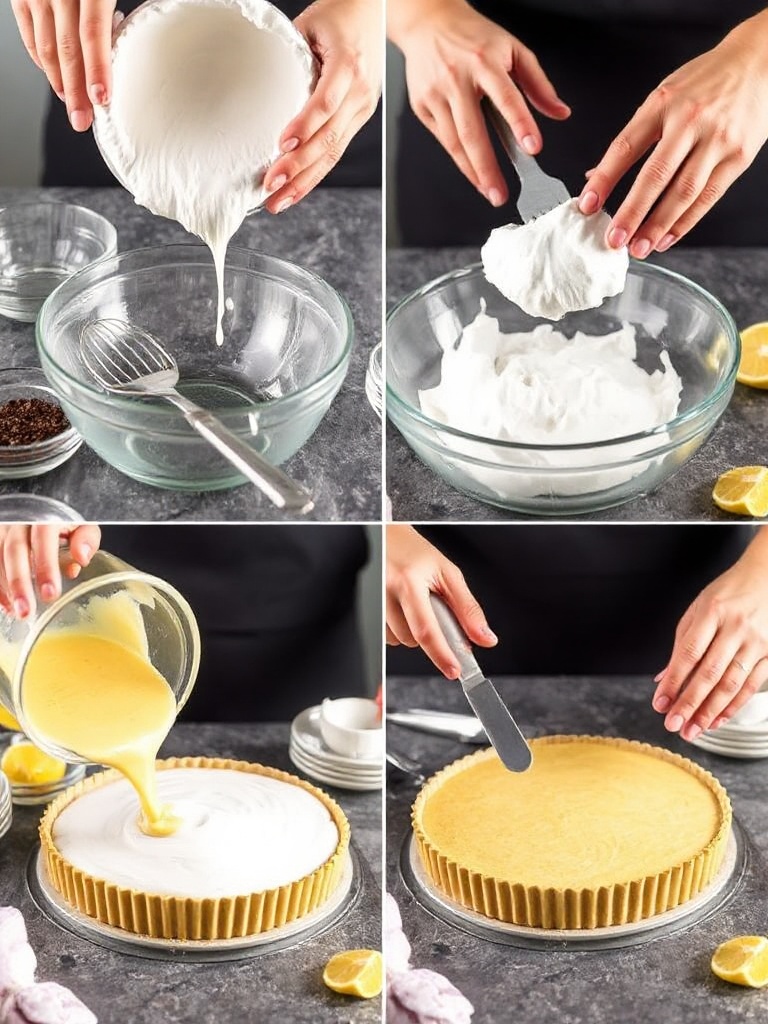 tarte citron meringuée preparation
