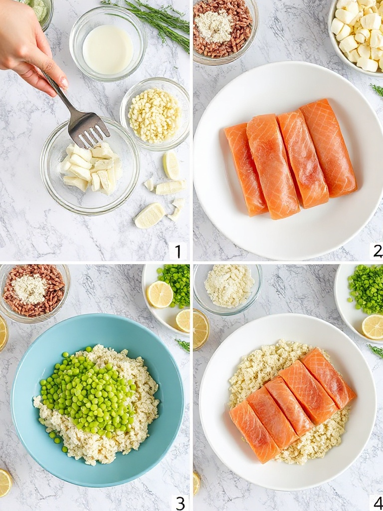 saumon au four preparation