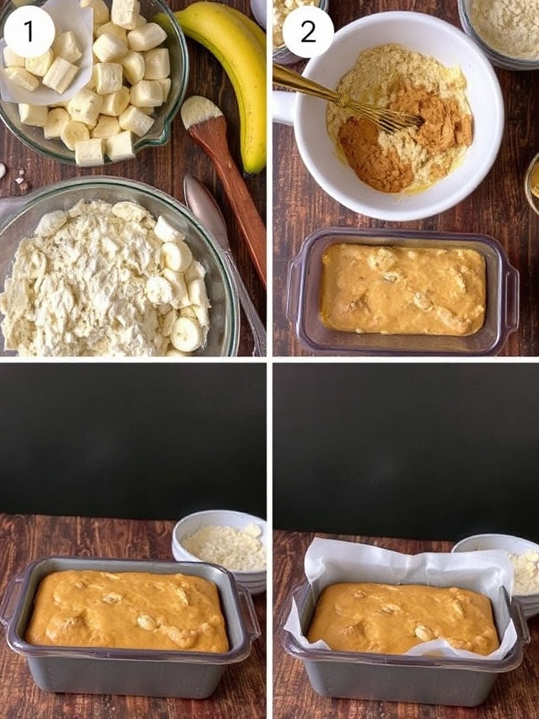 banana bread recette preparation