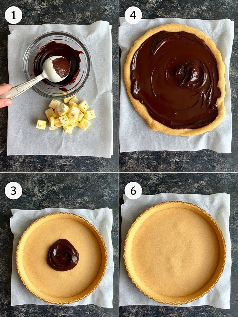 tarte au chocolat preparation
