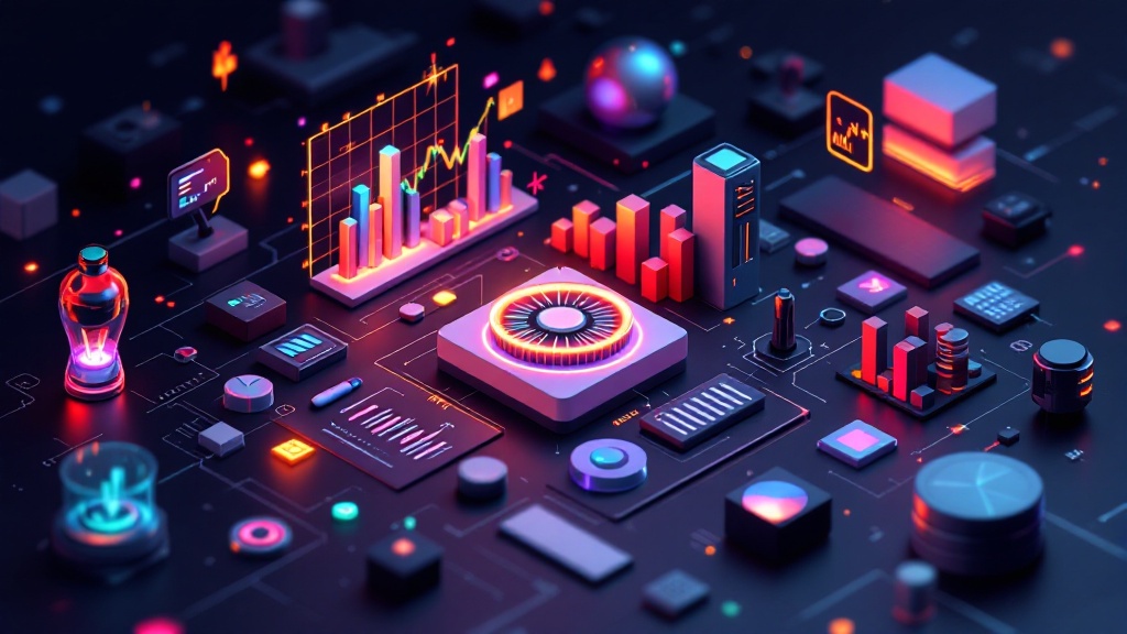 AI-powered financial modeling software interface with charts and data analysis tools for finance professionals