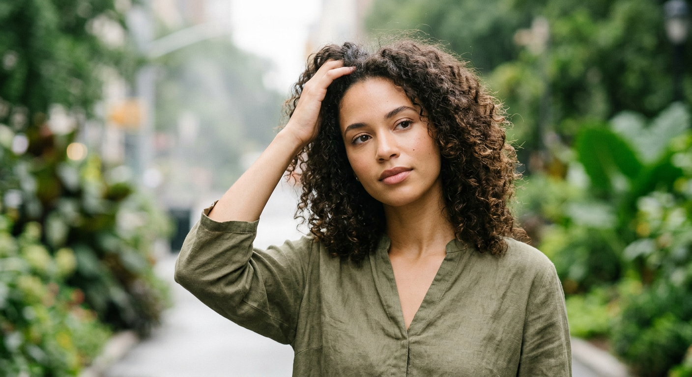 Professional photograph natural lighting high quality composition Visual for Haircare