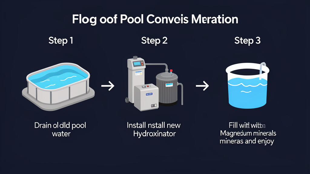 The 4-step magnesium pool conversion process