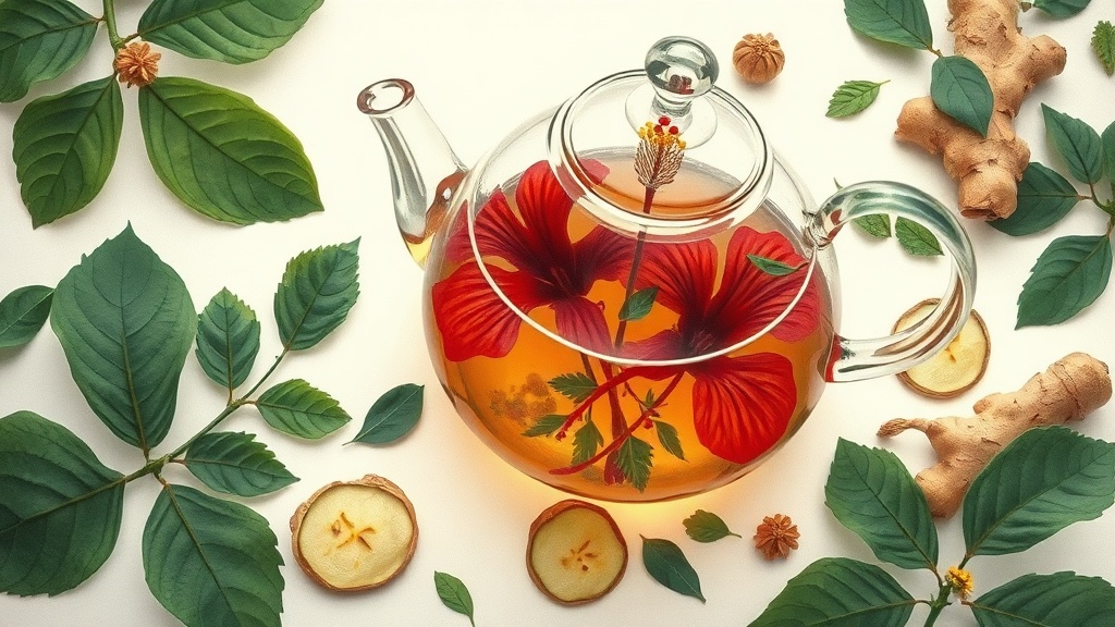 Chá de Hibisco e Gengibre: Receita Anti-Inflamatória