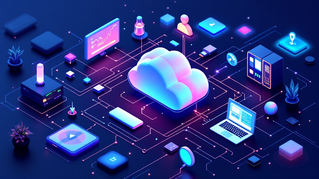 Server rack with cloud icons illustrating private cloud setup for self-hosting enthusiasts