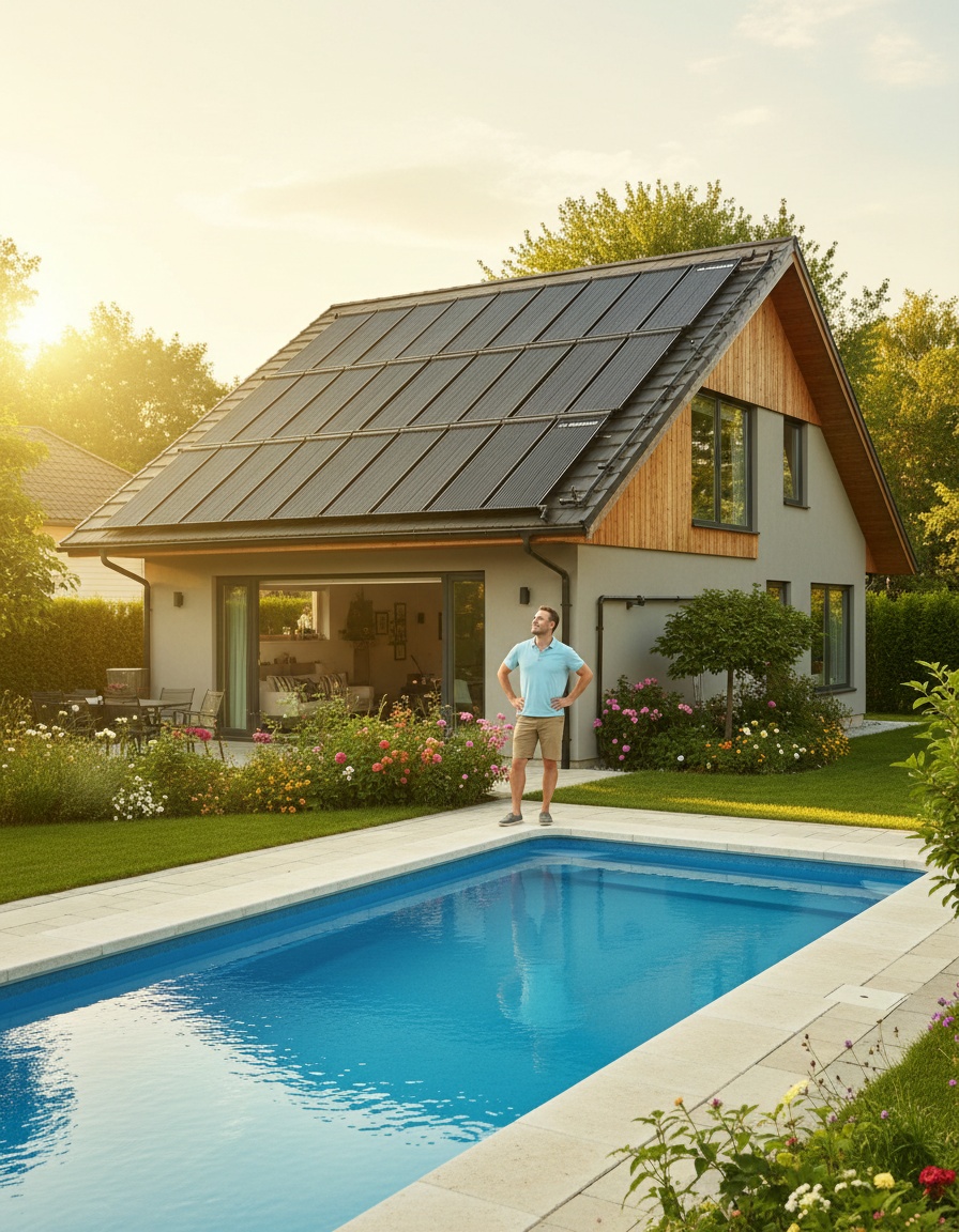 Innovador kit climatizador solar para calefacción de piscinas de hasta 8000 litros